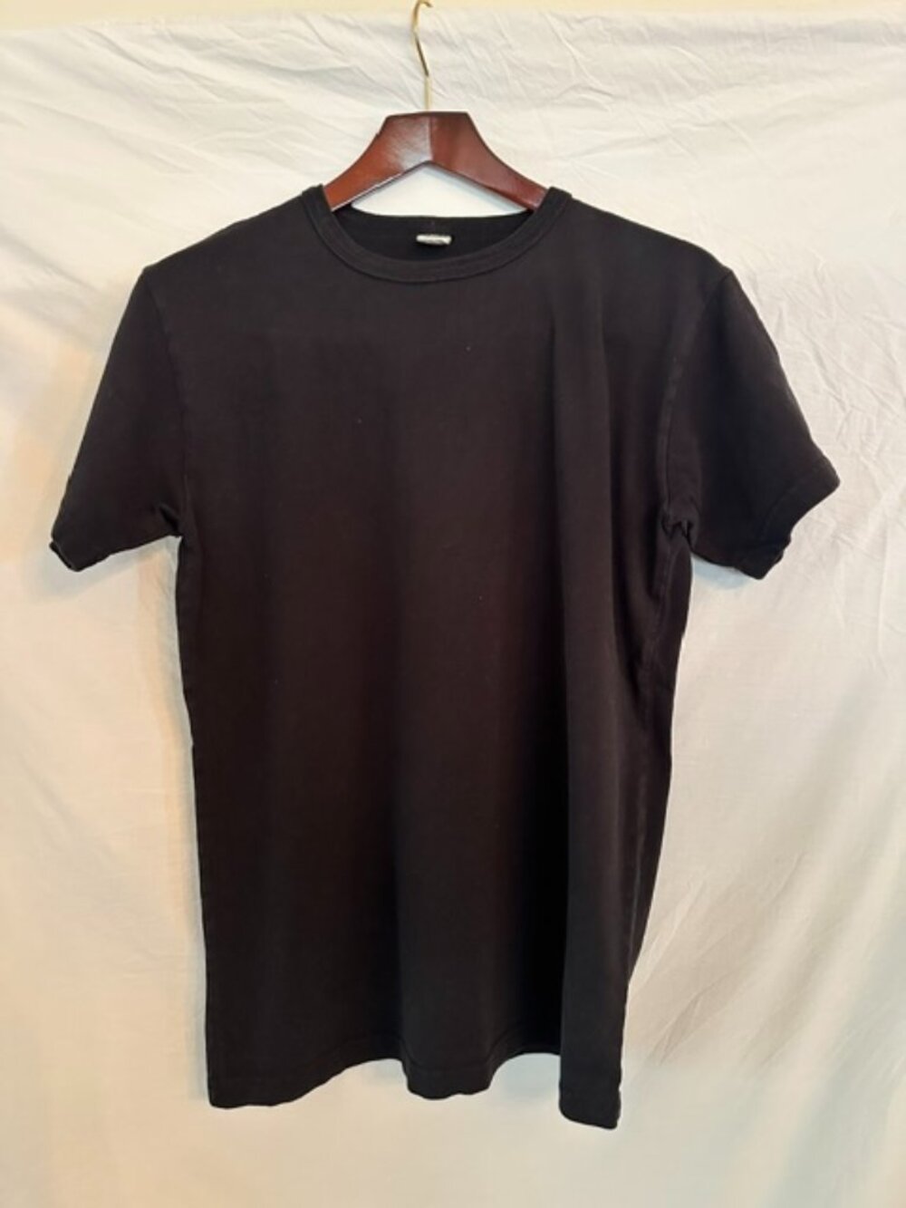 3sixteen Black Heavyweight Cotton T-Shirt Made in USA Men's Large